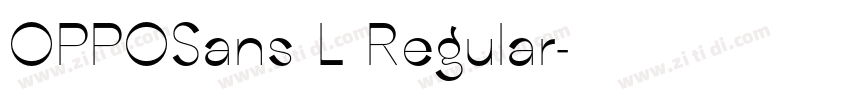 OPPOSans L Regular字体转换